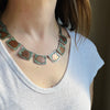 Whimsical Copper & Turquoise Animal Inlay Necklace