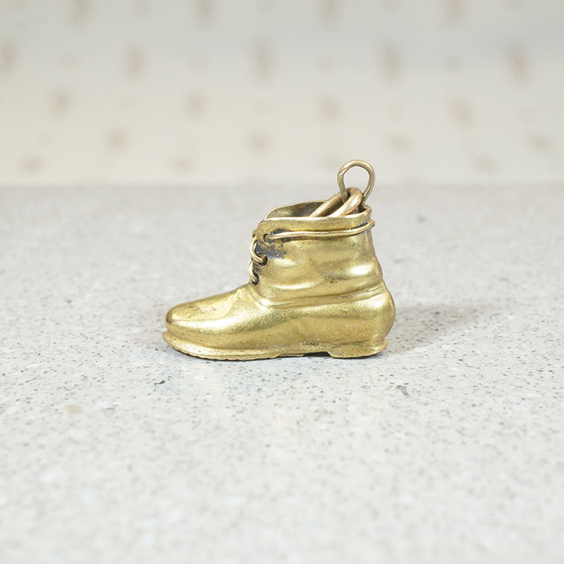 Vintage Gold Baby Shoe Charm or Pendant Vintage Gold Baby Shoe Charm or Pendant