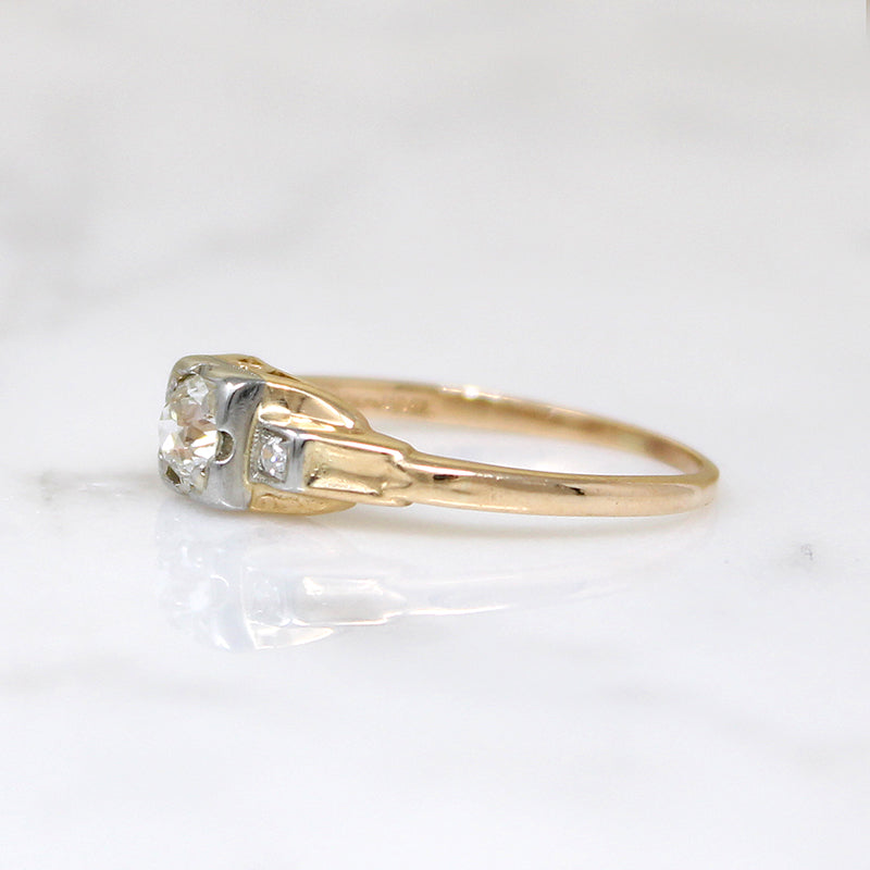 Vintage Art Deco Wedding Ring