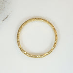 Swirling 18k Yellow Gold Vintage Band