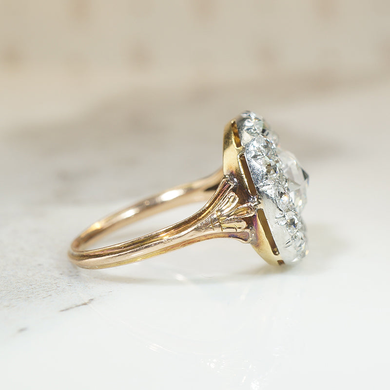 Extraordinary Antique Rose Cut Diamond Ring - Main Image