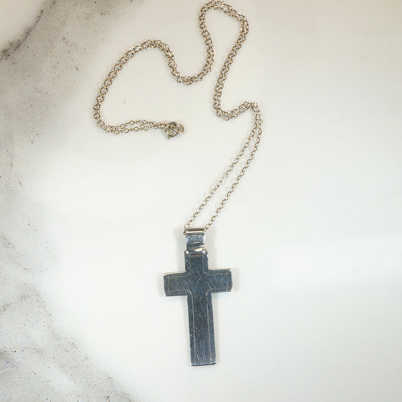 Light Weight Sterling Silver Cross Necklace