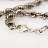 Faceted Silver-Plate Twisted Rope Chain