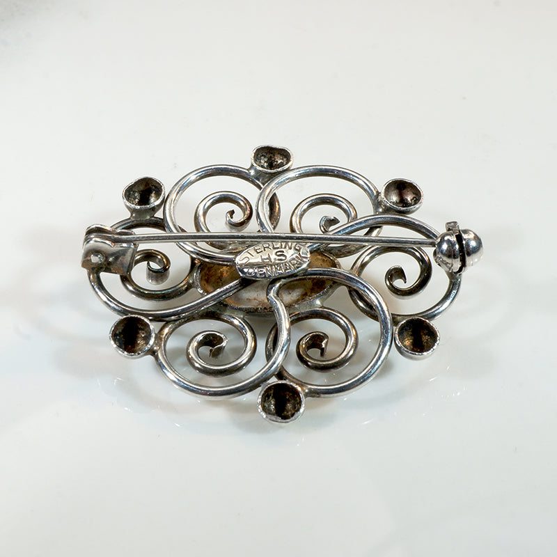 Danish Modern Sterling Brooch from Hermann Siersbøl – GSL
