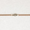 Rosy Gold Curb and Diamond Navette Bracelet by brunet
