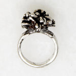 Modernist Sea Anemone Sterling Silver Ring