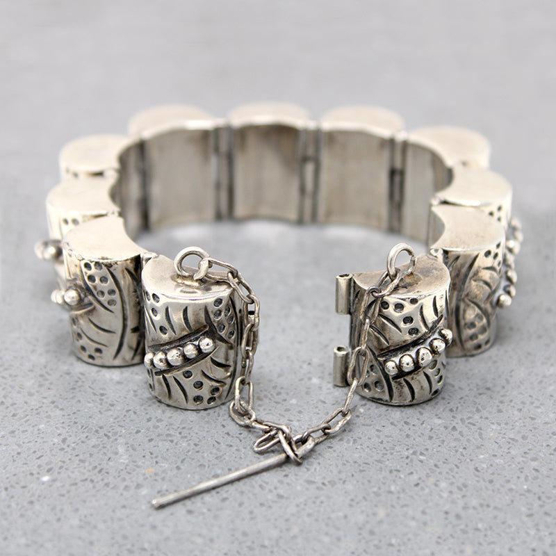 Engraved Obsidian Bracelet - Custom Beaded Bracelets - Sterling Silver