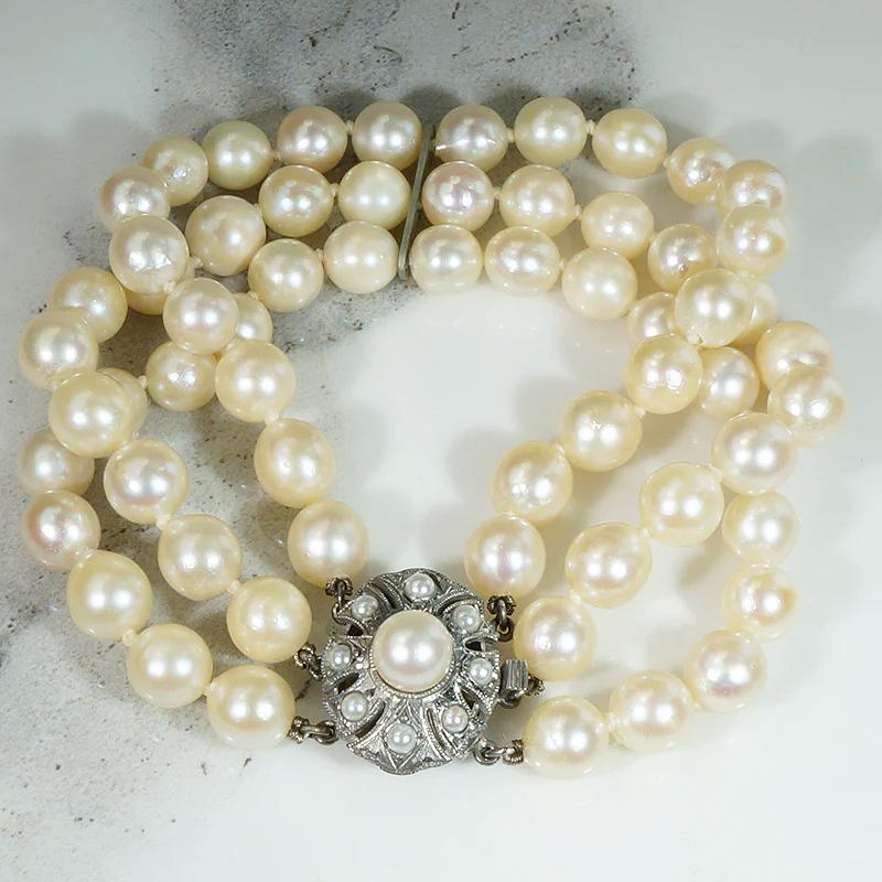 Fashion Jewellery Jewelry French Romantic White Big Pearl Bracelet