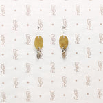 Brass & Silver Petal Earrings by Brin