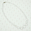 Crisply Faceted Graduated Glass Bead Necklace