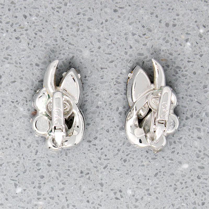 Rhinestone LV Stud Earrings