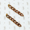 Long Rosy Chain Link Earrings