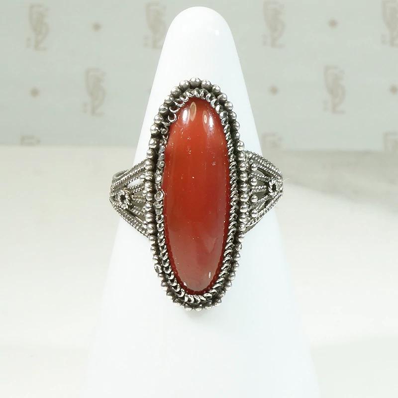 Red hot sale glass ring