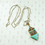 Exciting German Art Deco Pendant & Chain by Fahrner