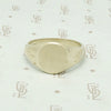 Elegant Recycled White Gold Signet Ring