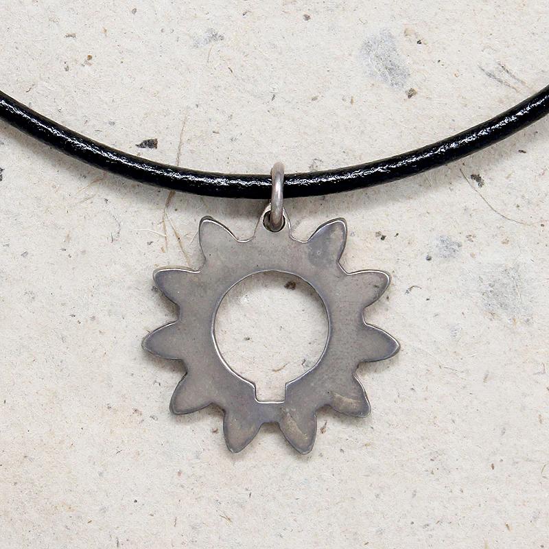gear necklace Sterling Silver Gear Pendant from Spragwerks