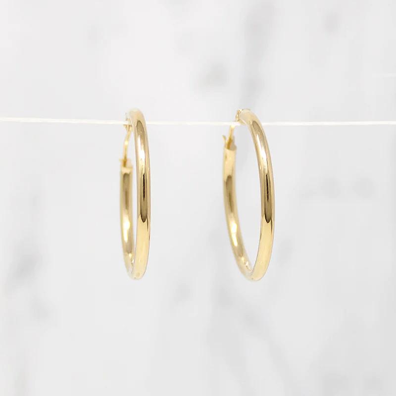 New Favorite 25mm Recycled 14k Gold Hoops