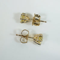 Gorgeous Fancy Yellow Diamond Studs 1.05tcw