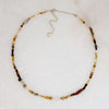 Glowing Golden Gemstone Bead Necklace by Brin