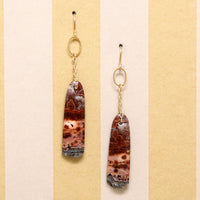 Fabulous Agate & Gold Fill Earrings by Brin