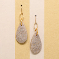 Fossilized Coral & Gold Fill Earrings by Brin