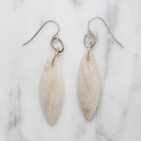 Dreamy Moonstone Navette Earrings by Brin