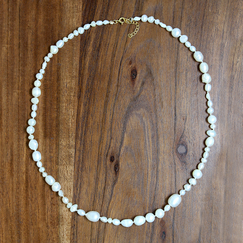 Inspired Artisan Pearl Necklace by Brin