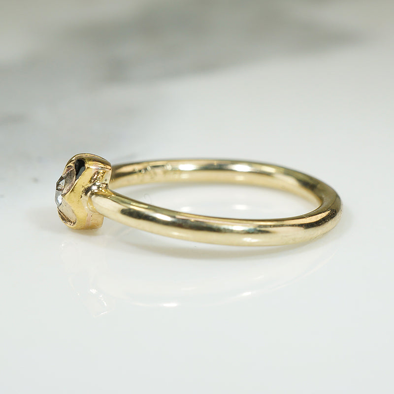 Renaissance Diamond Ring with Enamel