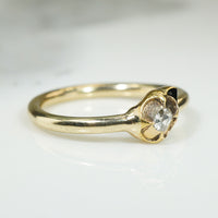 Renaissance Diamond Ring with Enamel