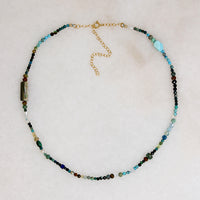 Abalone Inspired Gemstone Bead Necklace by Brin