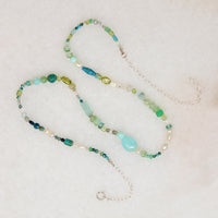 Tranquil Gemstone Bead Necklace by Brin