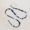 Moody Blue & White Gemstone Bead Necklace by Brin