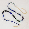 Black & Blue Bead Necklace with Rich Accents by Brin