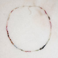 Colorful Gemstone Array Necklace by Brin