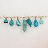 Turquoise Drop Festoon Necklace by Brin