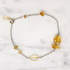 Radiant Citrine Nuggets on Silver Bracelet by Brin