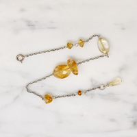 Radiant Citrine Nuggets on Silver Bracelet by Brin