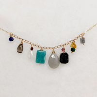 Vibrant Energetic Gemstone Necklace by Brin