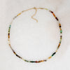 Autumnal Gemstone Bead Necklace by Brin