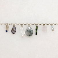 Wintery Energetic Gemstone & Silver Necklace by Brin