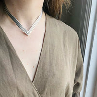 Mexican Modernist "V" Collar from Salvador Terán