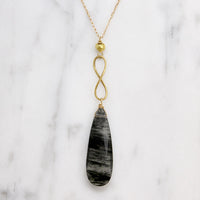 Eternally Beautiful Moss Agate & Gold Necklace by brunet