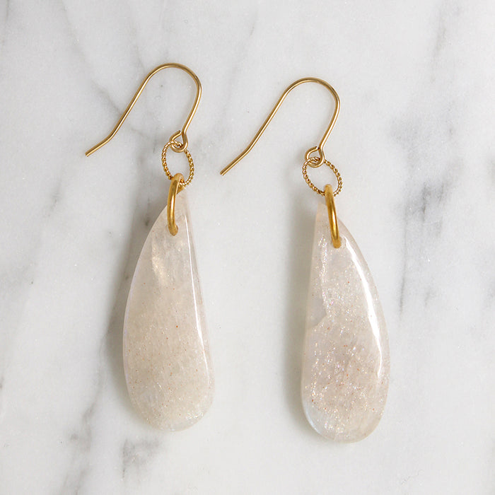 Magical Moonstone & Gold Fill Earrings by Brin