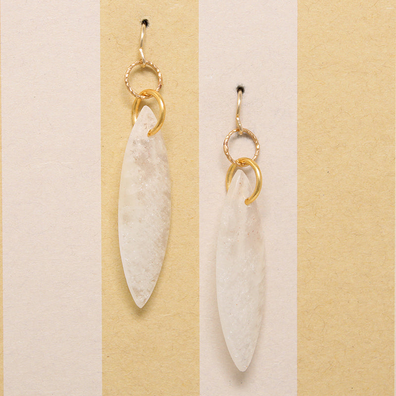 Dreamy Moonstone & Gold Fill Earrings from Brin