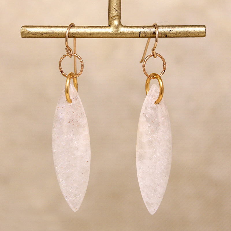 Dreamy Moonstone & Gold Fill Earrings from Brin