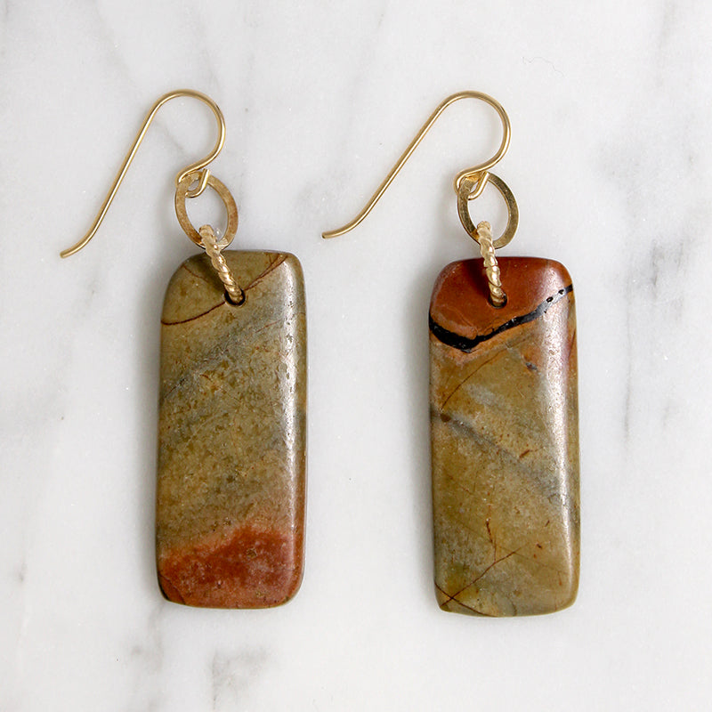 Desert Sunset Jasper Earrings by Brin