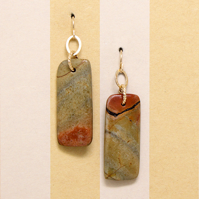 Desert Sunset Jasper Earrings by Brin