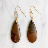 Rich Earth-Toned Jasper Earrings by Bring