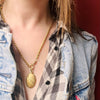 Engraved Gold Swivel Locket from UnoAErre