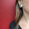Sterling Concho Earrings with Florets & Rocker Designs